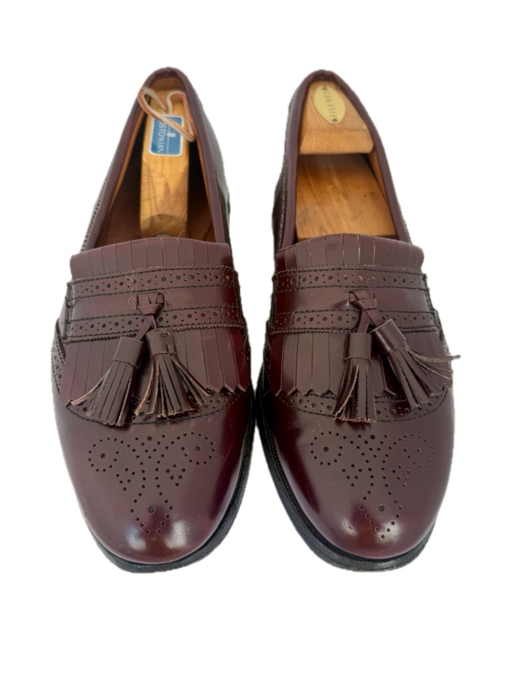 Allen Edmonds Bridgeton Men's Tassel Kiltie Loafers in Burgundy/Deep Wine